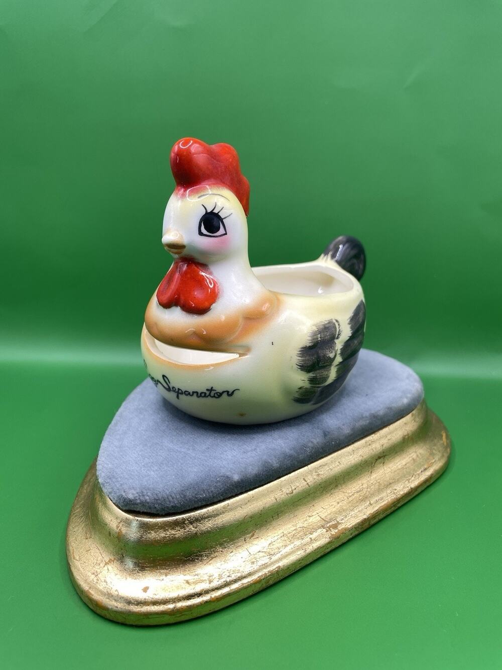 Vintage Ceramic Chicken Egg Separator